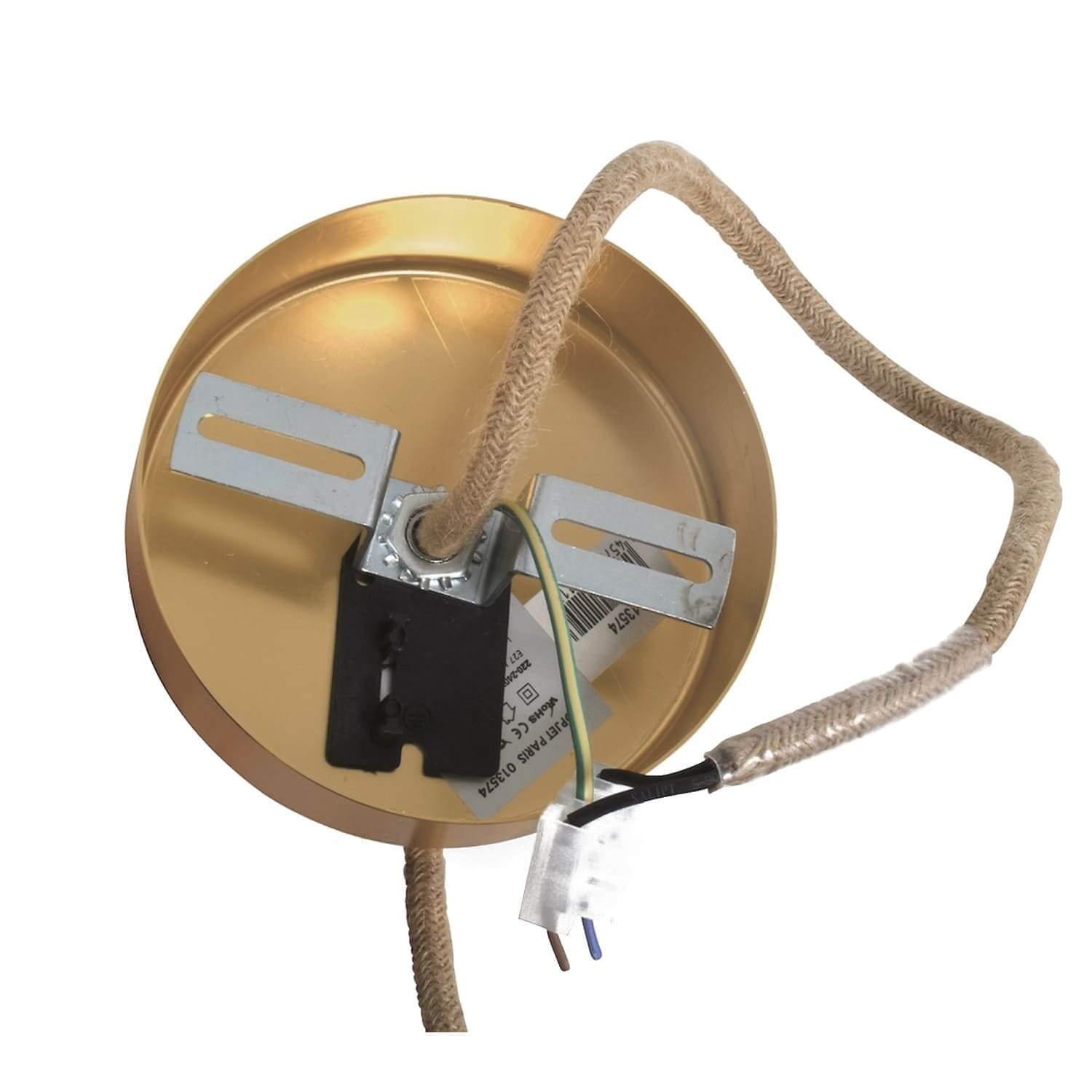 Câble Suspension Luminaire Corde et Blanc - Fil Electrique en